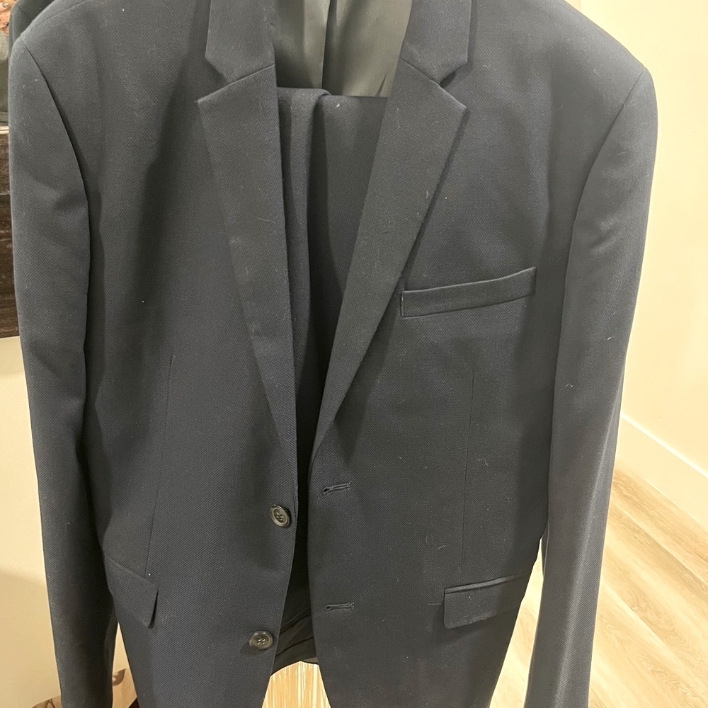 Topman Blue Sport Coat Modern Slim Fit